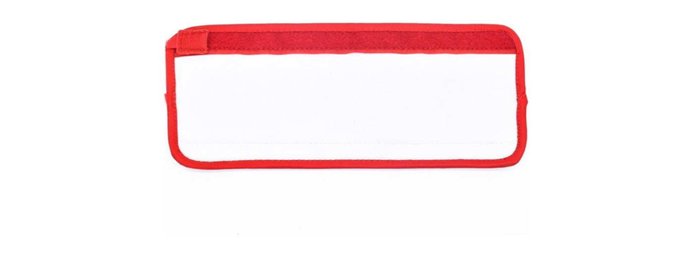 Red blank Lead Sleeve — sublimation-ready dog leash sleeve