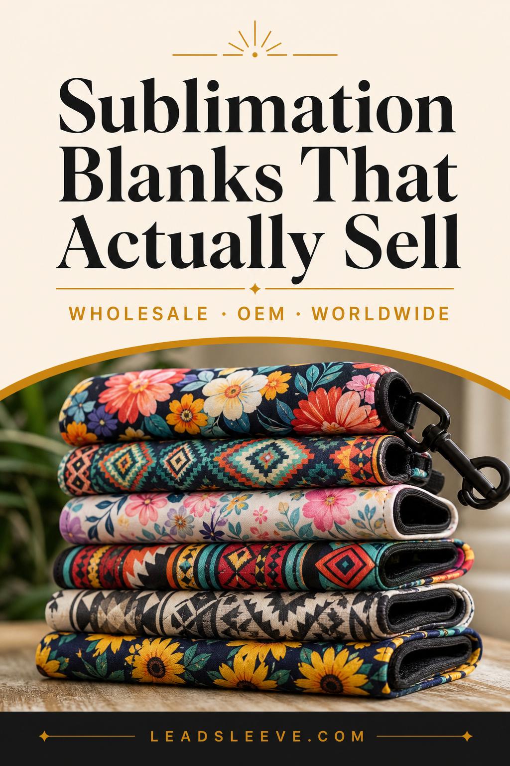 Sublimation blanks that actually sell — wholesale, OEM, worldwide — by Lead Sleeve
